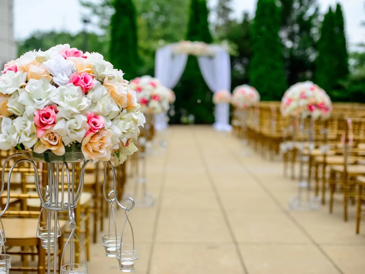 Detaliu de decor floral